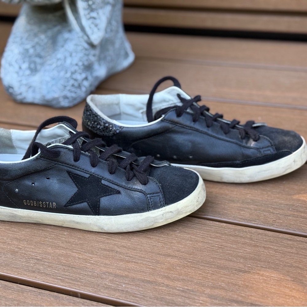 Golden Goose Black and White Women's Sneakers Sz 9 US 39 EU - Picture 3 of 8